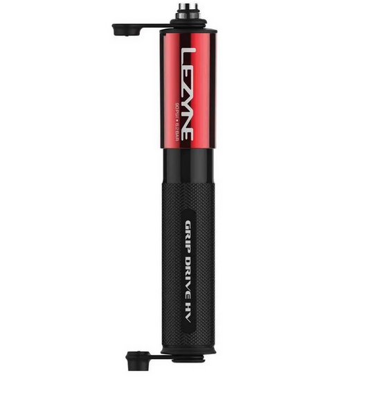 Pompe - Grip Drive HV - Lezyne - Noir/Rouge
